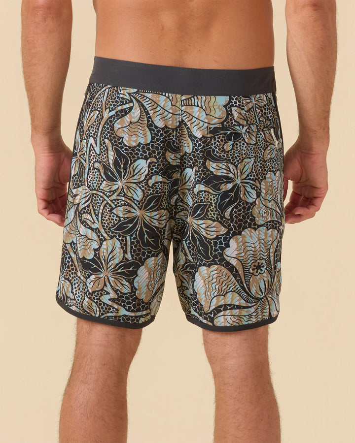Outerknown Men's All Time Scallop Trunks - Dazedaloha Tropical Forest