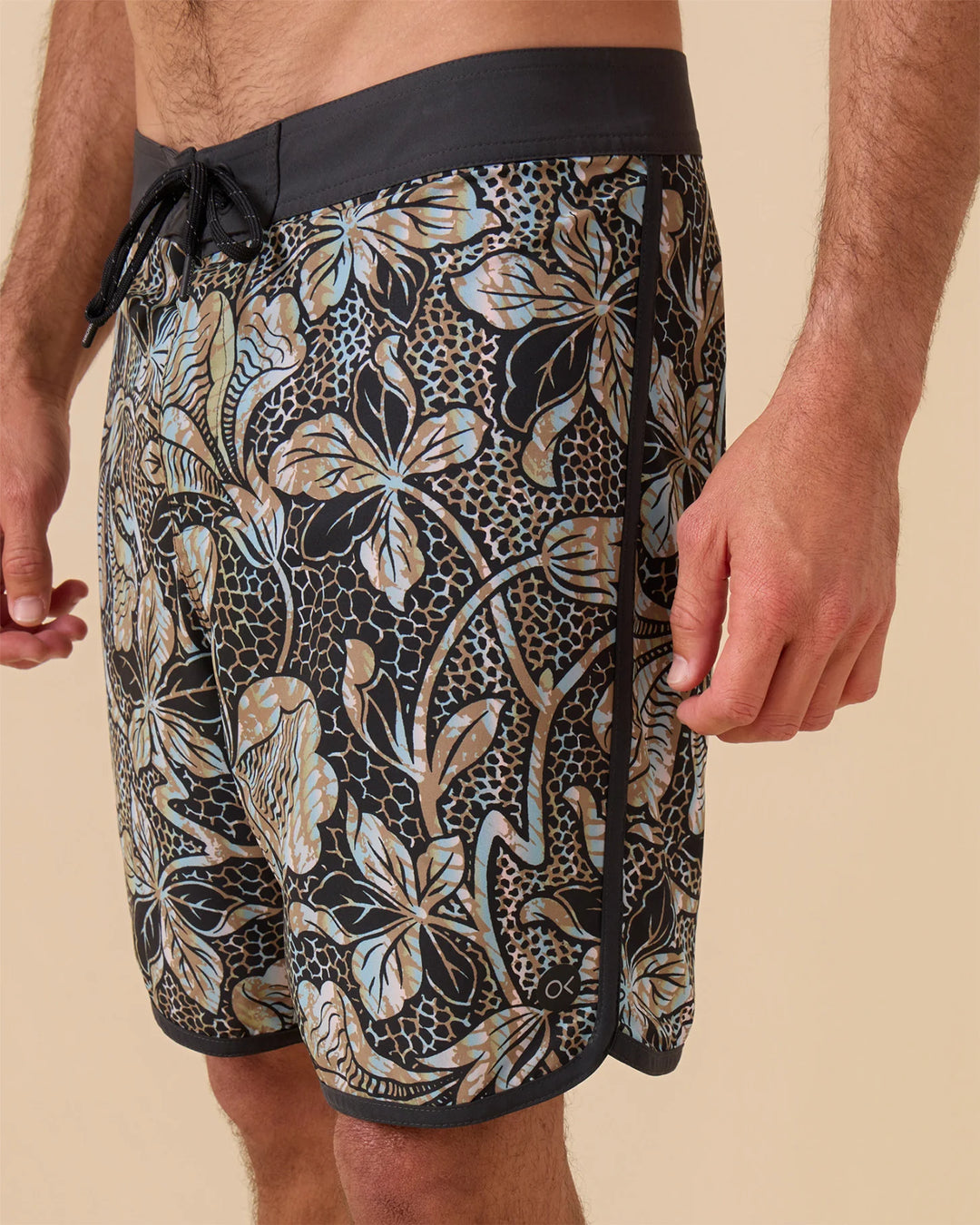 Outerknown Men's All Time Scallop Trunks - Dazedaloha Tropical Forest