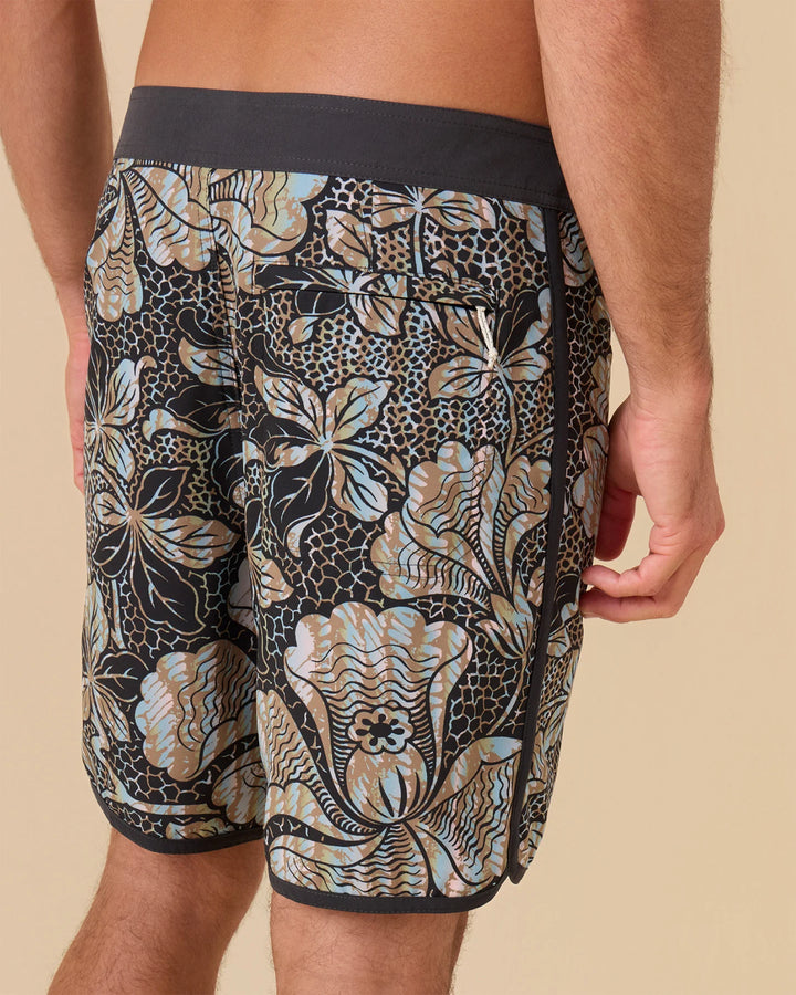 Outerknown Men's All Time Scallop Trunks - Dazedaloha Tropical Forest