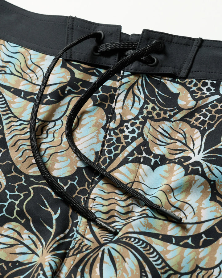 Outerknown Men's All Time Scallop Trunks - Dazedaloha Tropical Forest