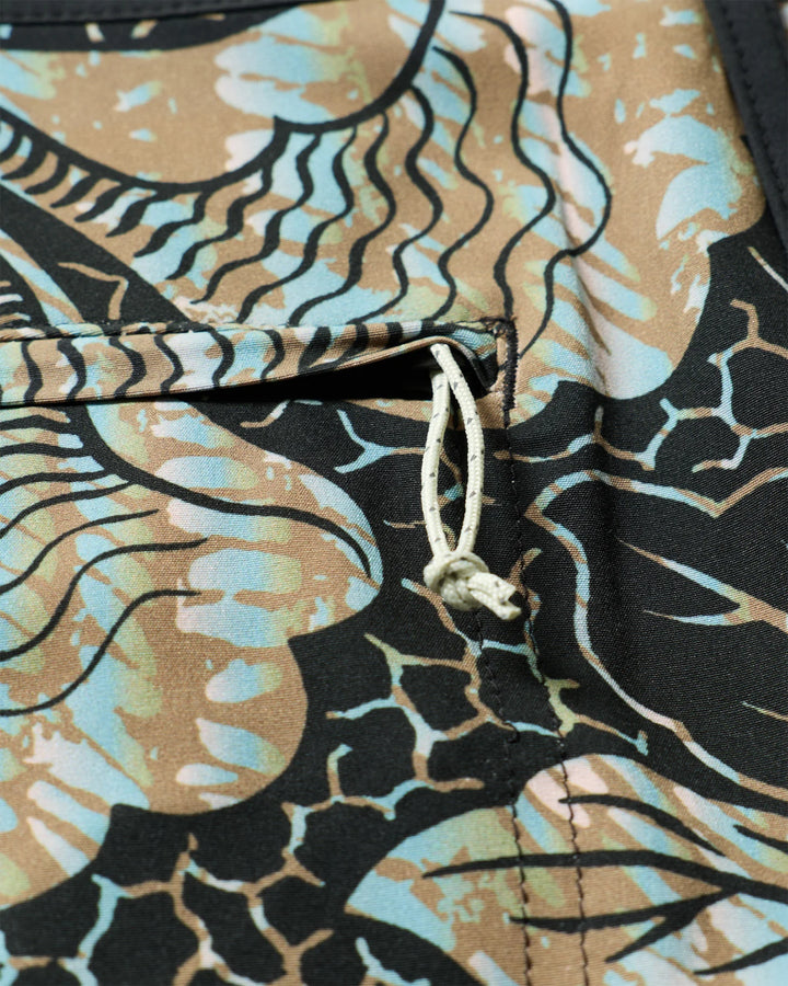 Outerknown Men's All Time Scallop Trunks - Dazedaloha Tropical Forest