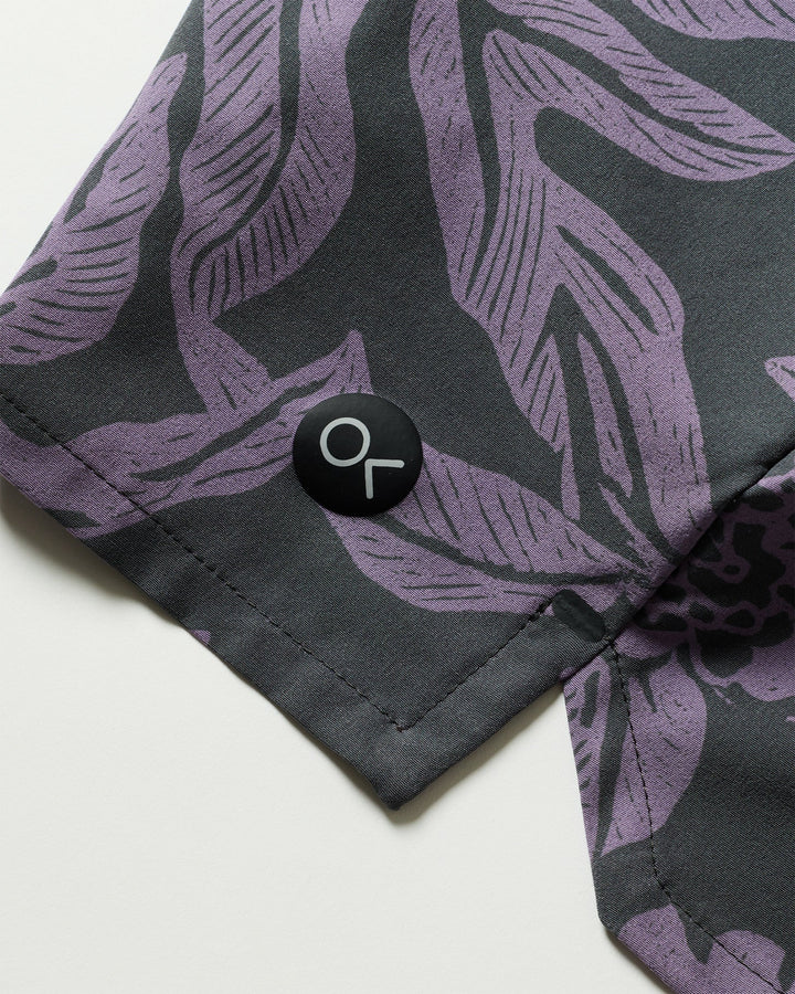 Outerknown Men's All Time Stretch Volley - Purple Aster Tropical Forest