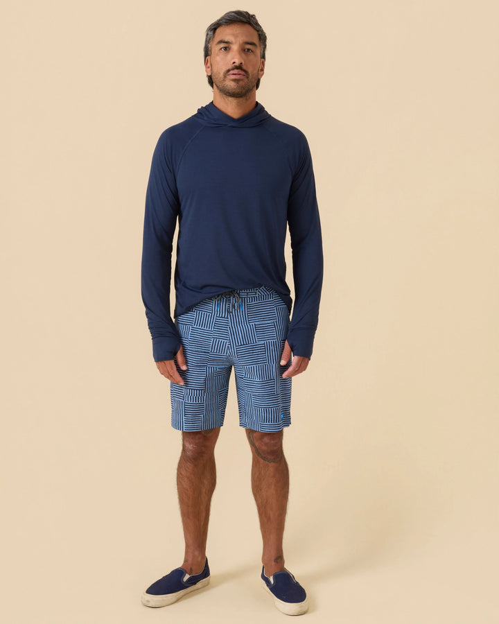 Outerknown Men's Hooded Sun Shirt - Marine