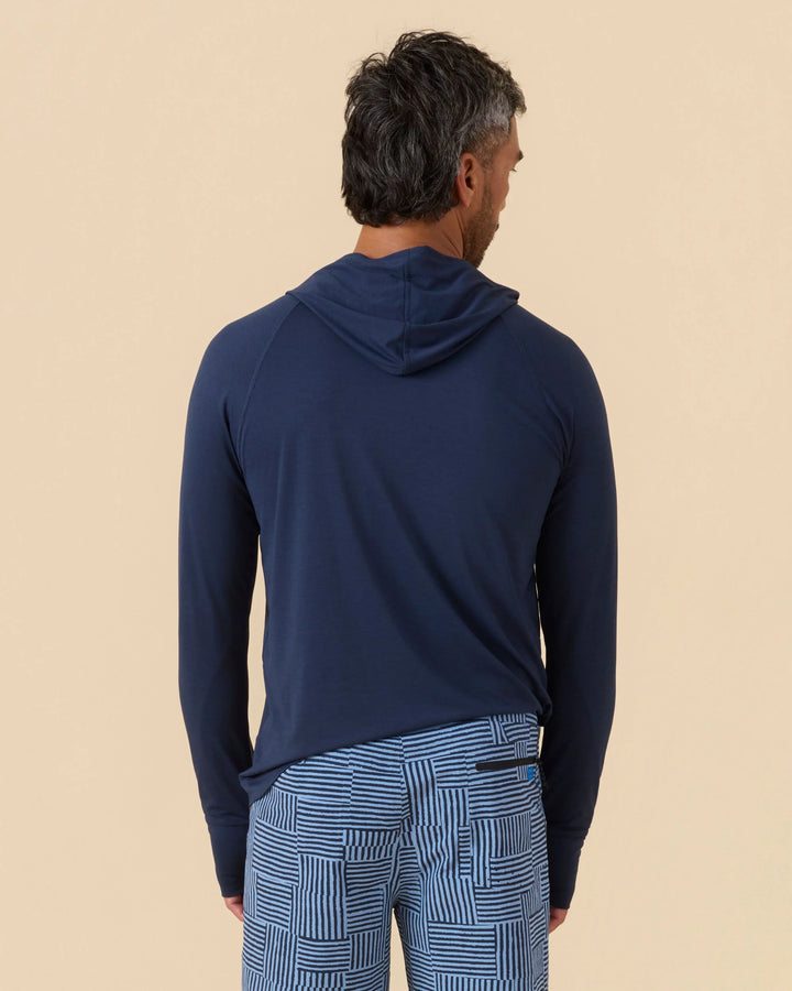 Outerknown Men's Hooded Sun Shirt - Marine