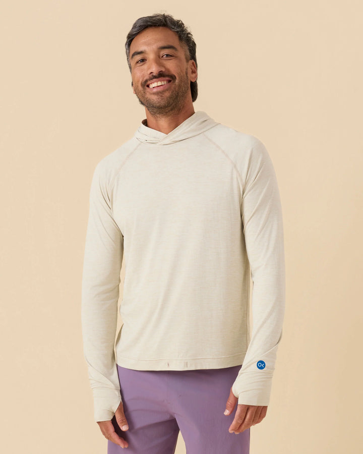Outerknown Men's Hooded Sun Shirt - Moonlight Heather