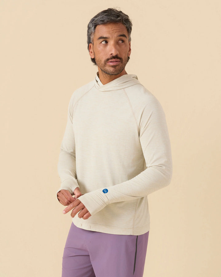 Outerknown Men's Hooded Sun Shirt - Moonlight Heather