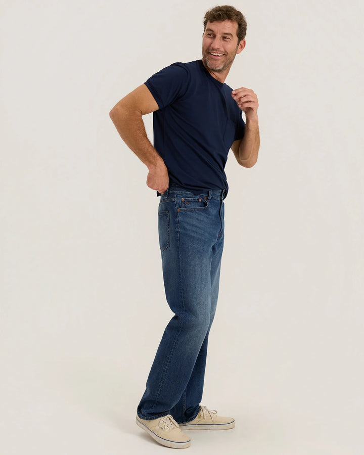 Outerknown Men's The Traveler Straight Jean - Indigo Vintage - Sun Diego Boardshop
