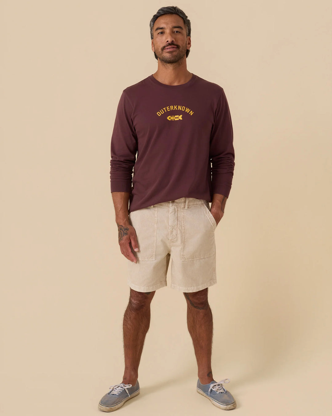 Outerknown Men's Seventyseven Cord Utility Shorts - Desert