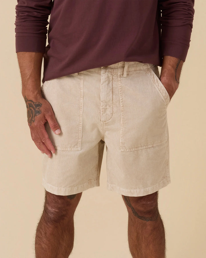 Outerknown Men's Seventyseven Cord Utility Shorts - Desert