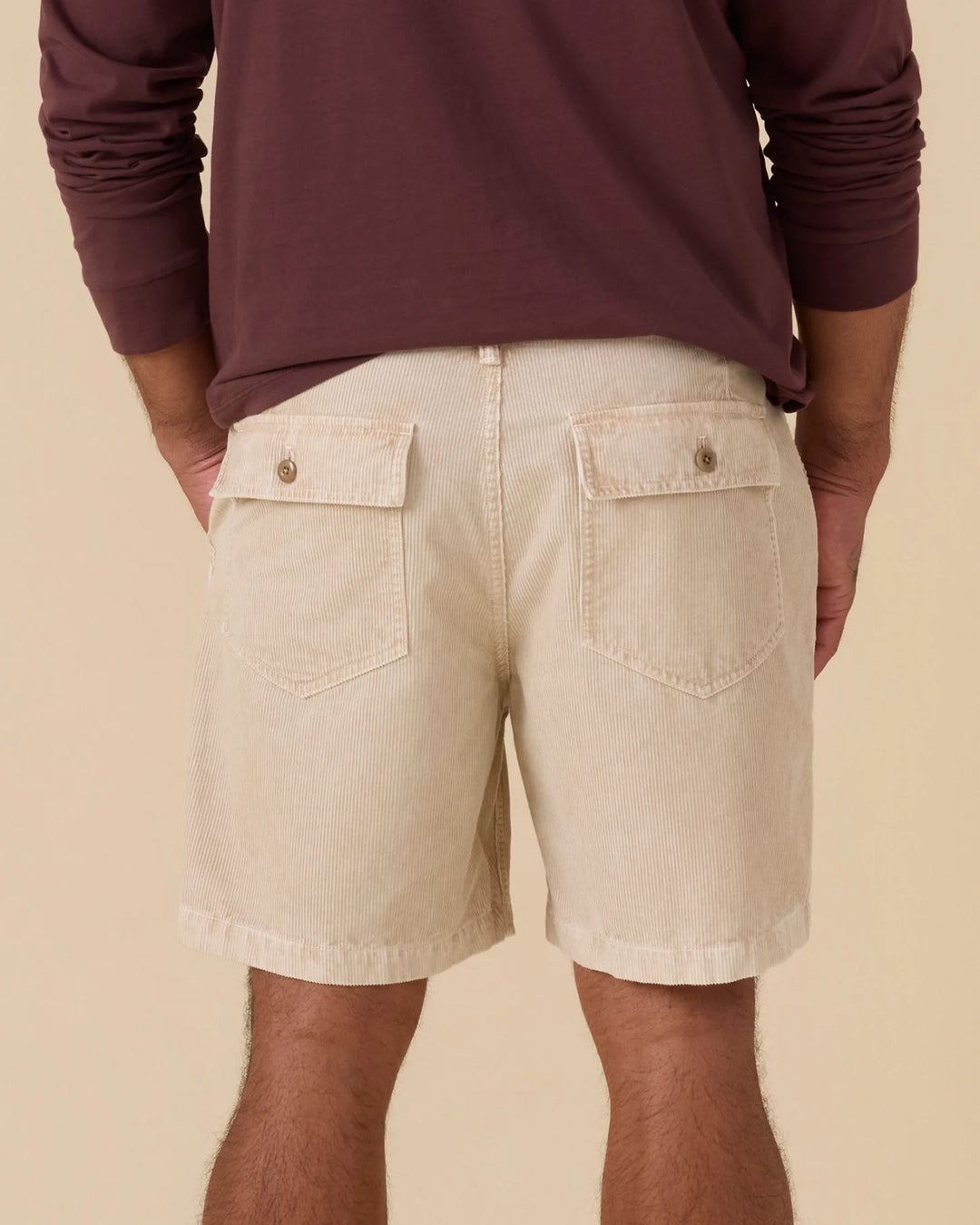 Outerknown Men's Seventyseven Cord Utility Shorts - Desert