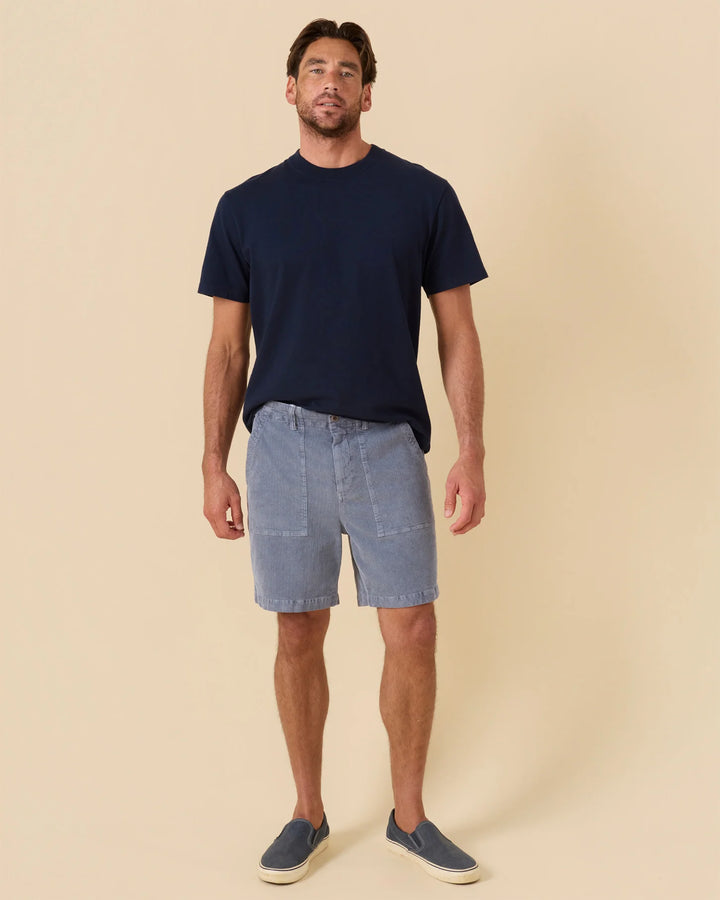 Outerknown Men's Seventyseven Cord Utility Shorts - Washed Marine