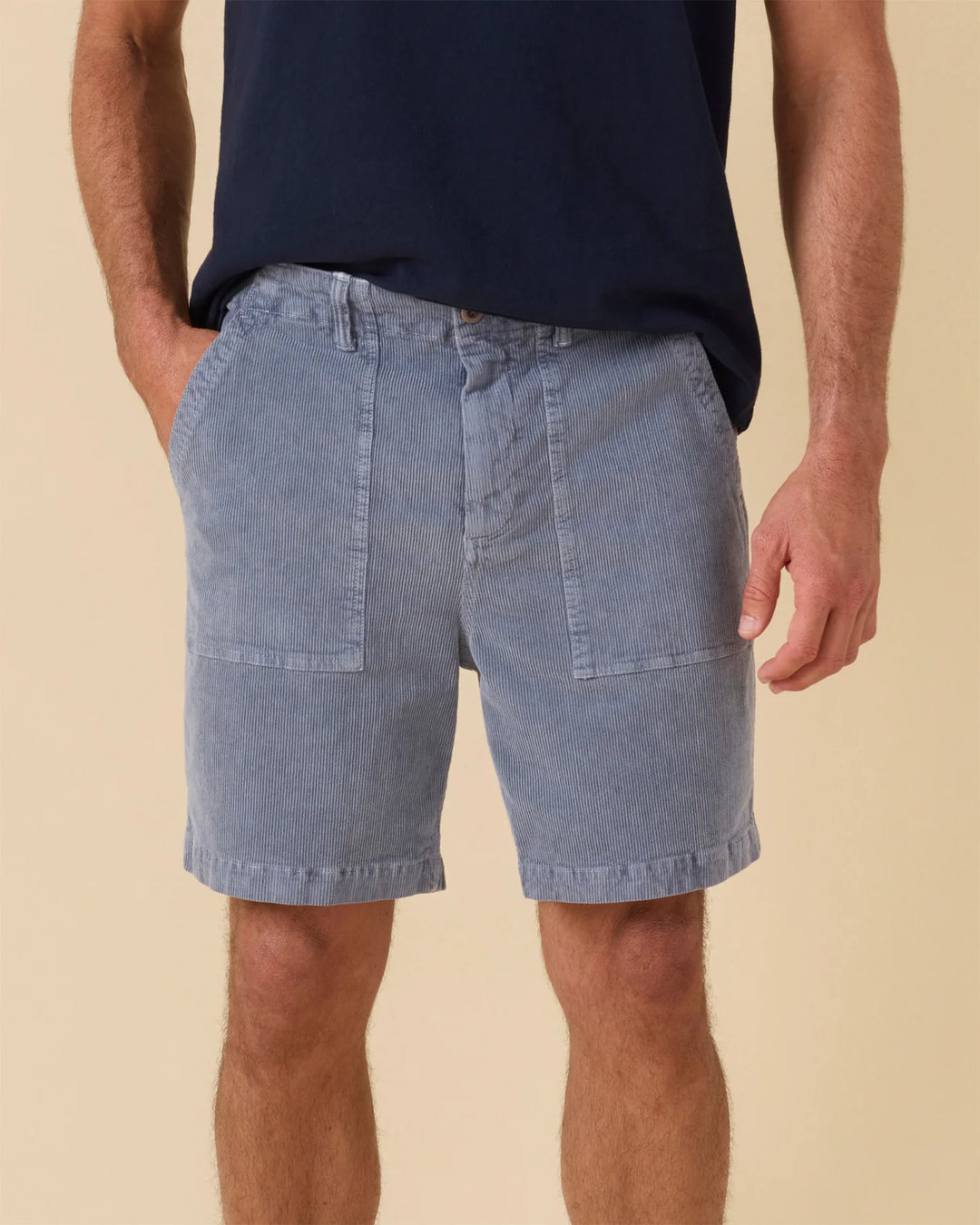 Outerknown Men's Seventyseven Cord Utility Shorts - Washed Marine