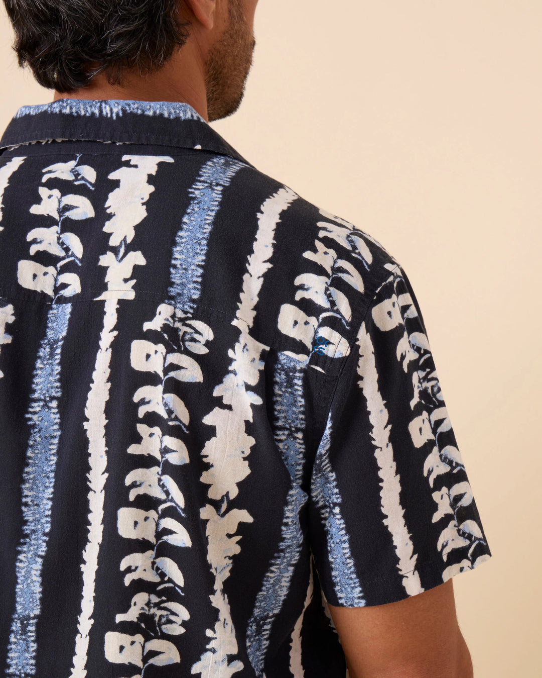 Outerknown Men's The BBQ Shirt - Indigo Bloom Lei - Sun Diego Boardshop