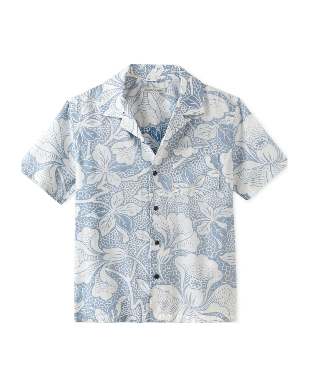 Outerknown Men's The BBQ Shirt - Solimar Blue Kellyloha - Sun Diego Boardshop