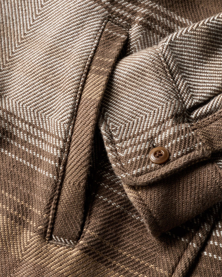 Outerknown Men's The Hooded Blanket Shirt - Beachwood Sonoran Stripe - Sun Diego Boardshop