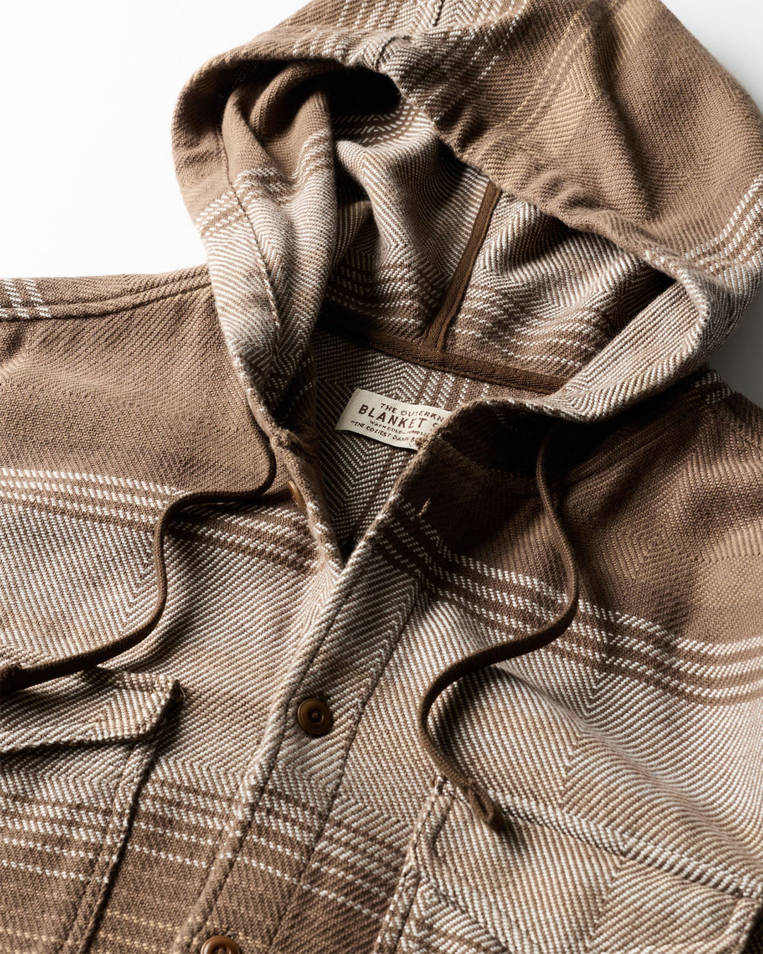 Outerknown Men's The Hooded Blanket Shirt - Beachwood Sonoran Stripe - Sun Diego Boardshop