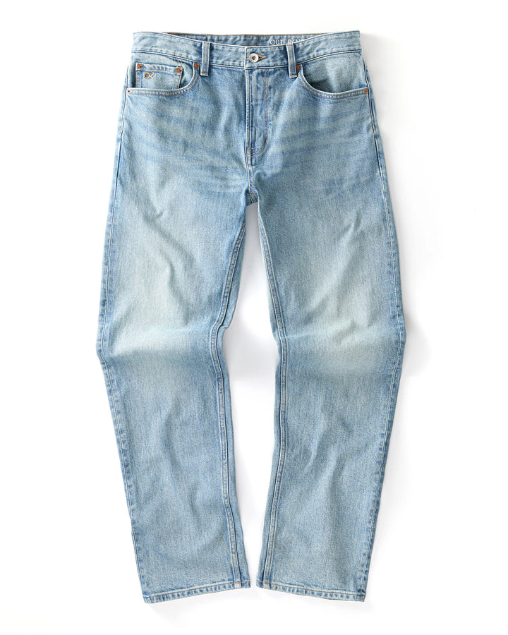 Outerknown Men's The Traveler Straight Jean - Worn Indigo - Sun Diego Boardshop