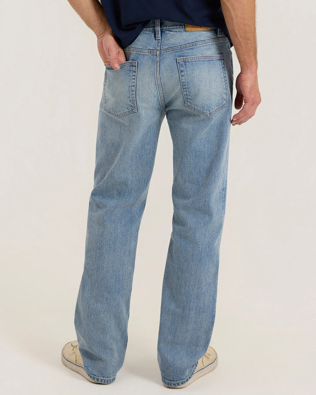Outerknown Men's The Traveler Straight Jean - Worn Indigo - Sun Diego Boardshop