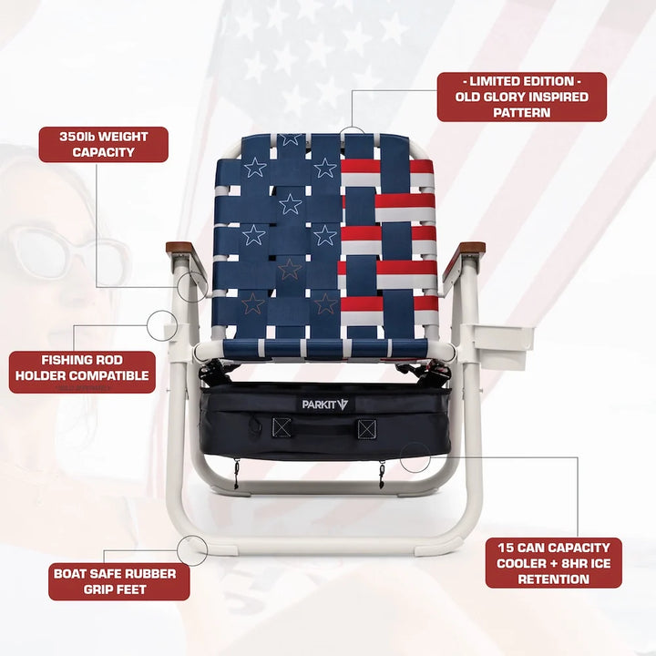 Parkit Voyager Chair - Old Glory - Sun Diego Boardshop