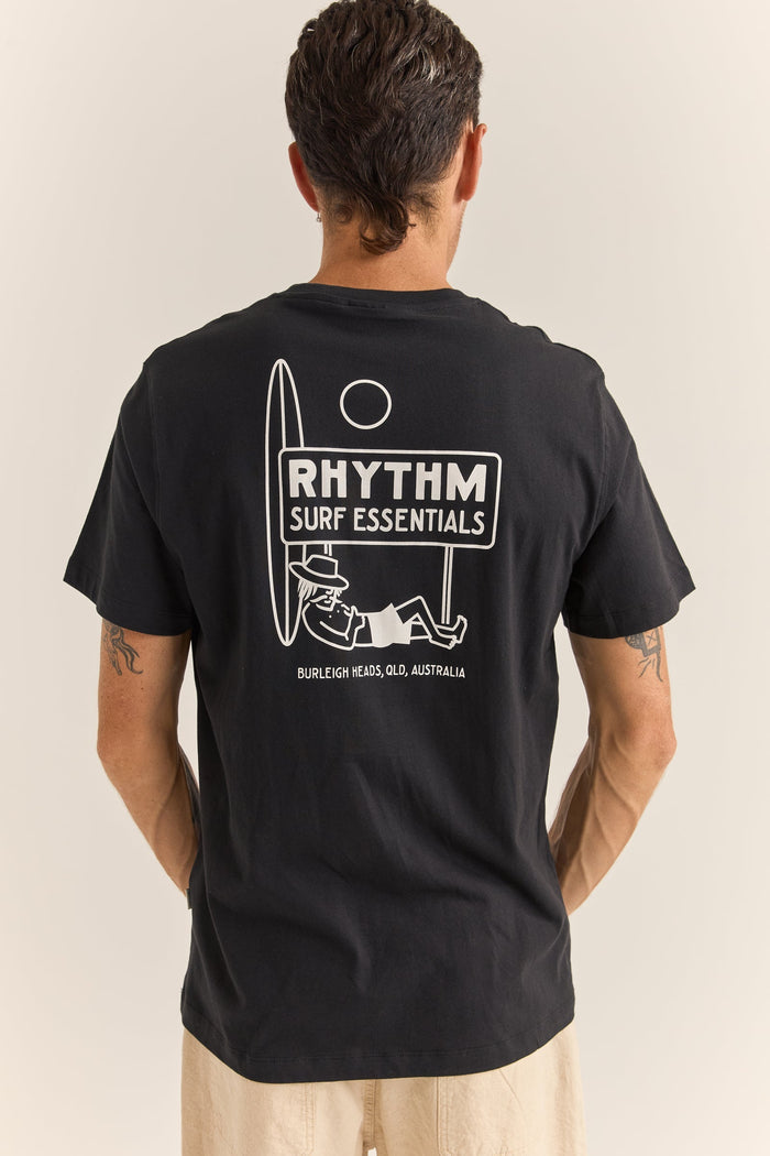 Rhythm Siesta Tee - BLACK - Sun Diego Boardshop