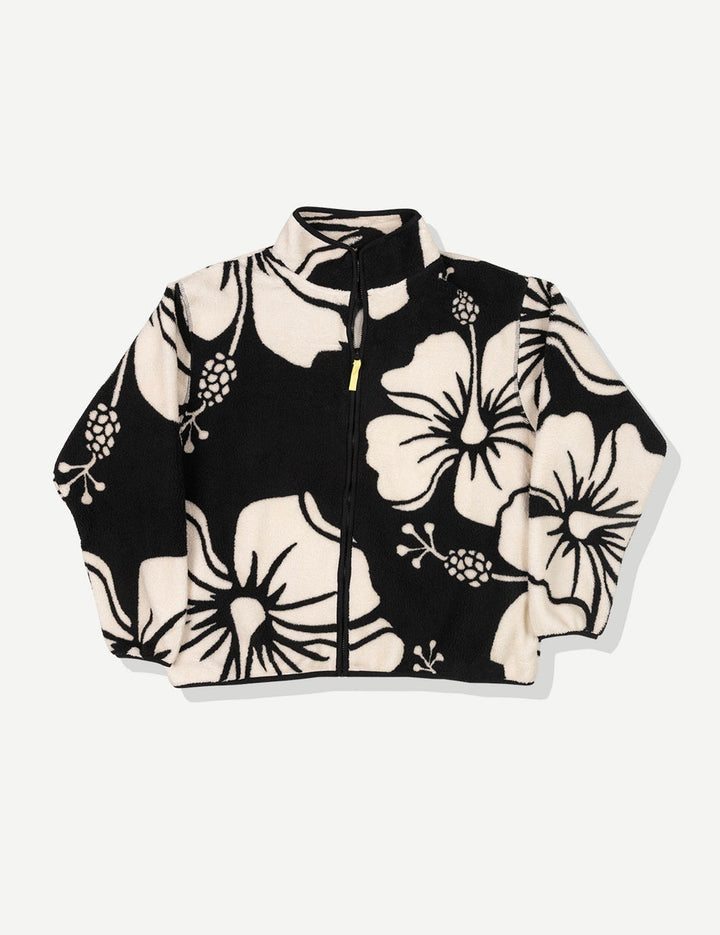 Duvin Hibiscus Full Zip Sherpa - Black - Sun Diego Boardshop