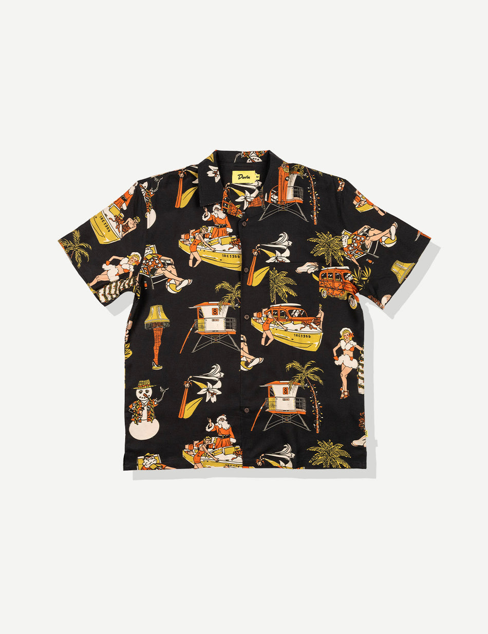 Duvin Holidays Buttonup - Black - Sun Diego Boardshop