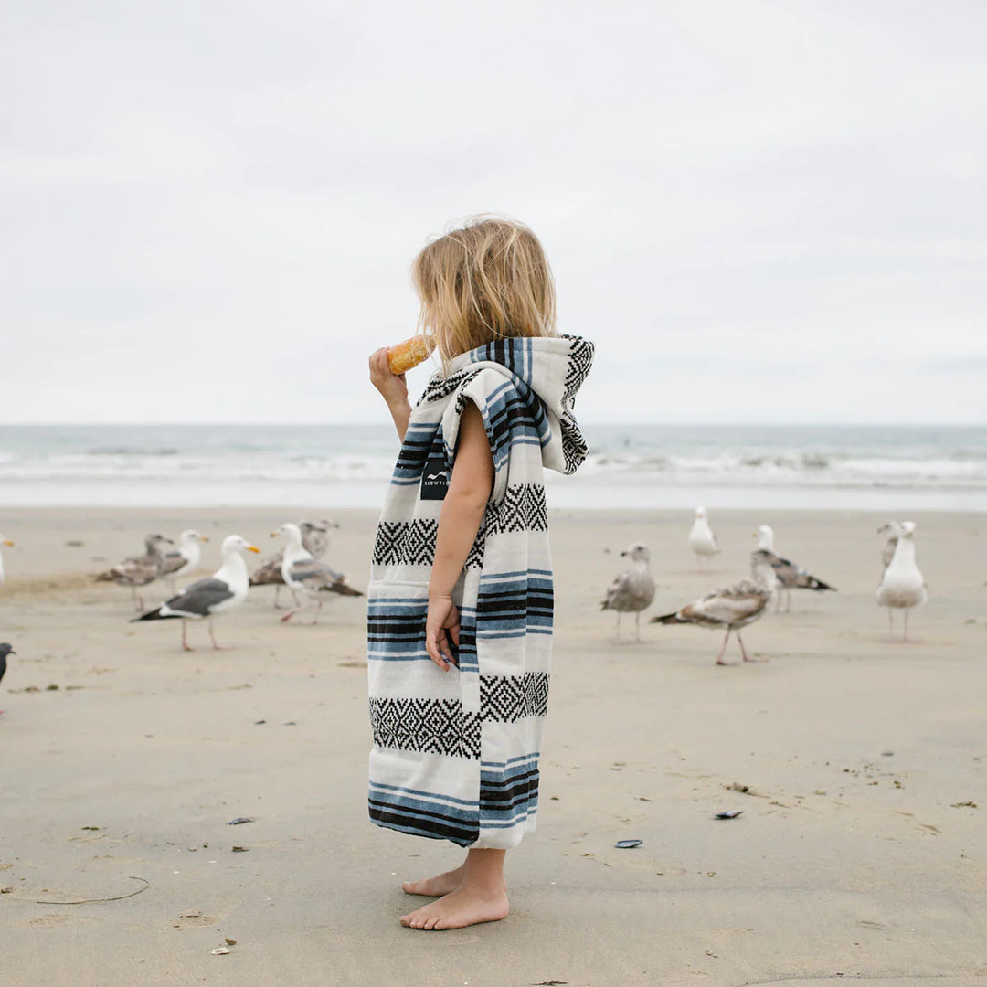 Slowtide Oso Kids Poncho - White