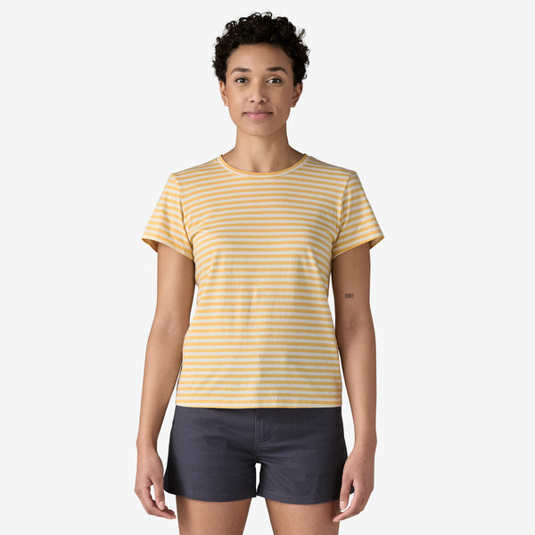 Patagonia Women's Regenerative Organic Certified Cotton Tee - BEESWAX - Sun Diego Boardshop