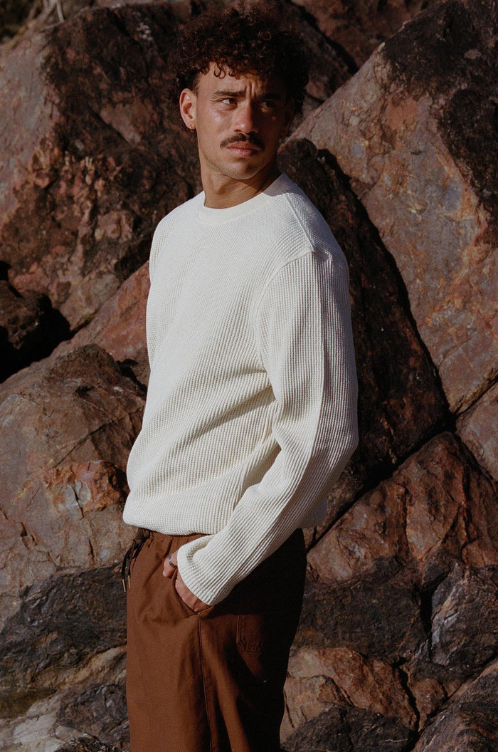 Rhythm Waffle Knit - NATURAL - Sun Diego Boardshop