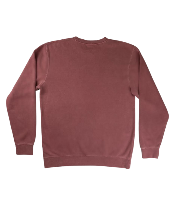 Sun Diego Women's Map Sweatshirt  - Maroon/Burgundy - Sun Diego Boardshop