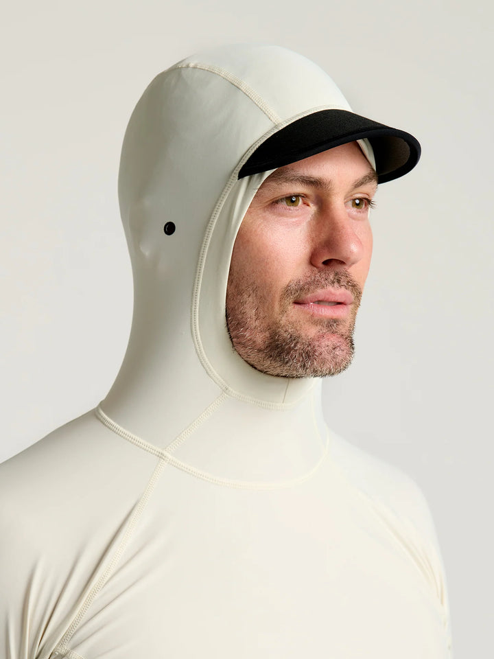 Free Fly Men's Pinnacle Hooded Rash Guard - Birch - Sun Diego Boardshop