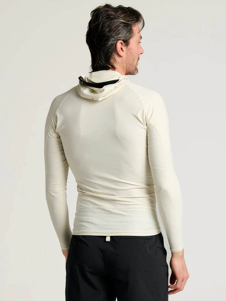 Free Fly Men's Pinnacle Hooded Rash Guard - Birch - Sun Diego Boardshop
