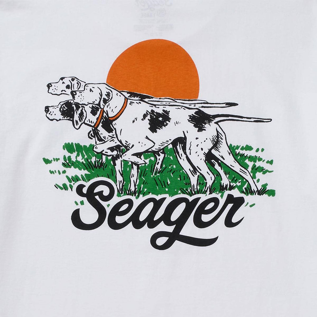 Seager Men's Pointer Tee - White - Sun Diego Boardshop