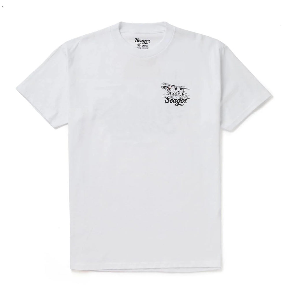 Seager Men's Pointer Tee - White - Sun Diego Boardshop