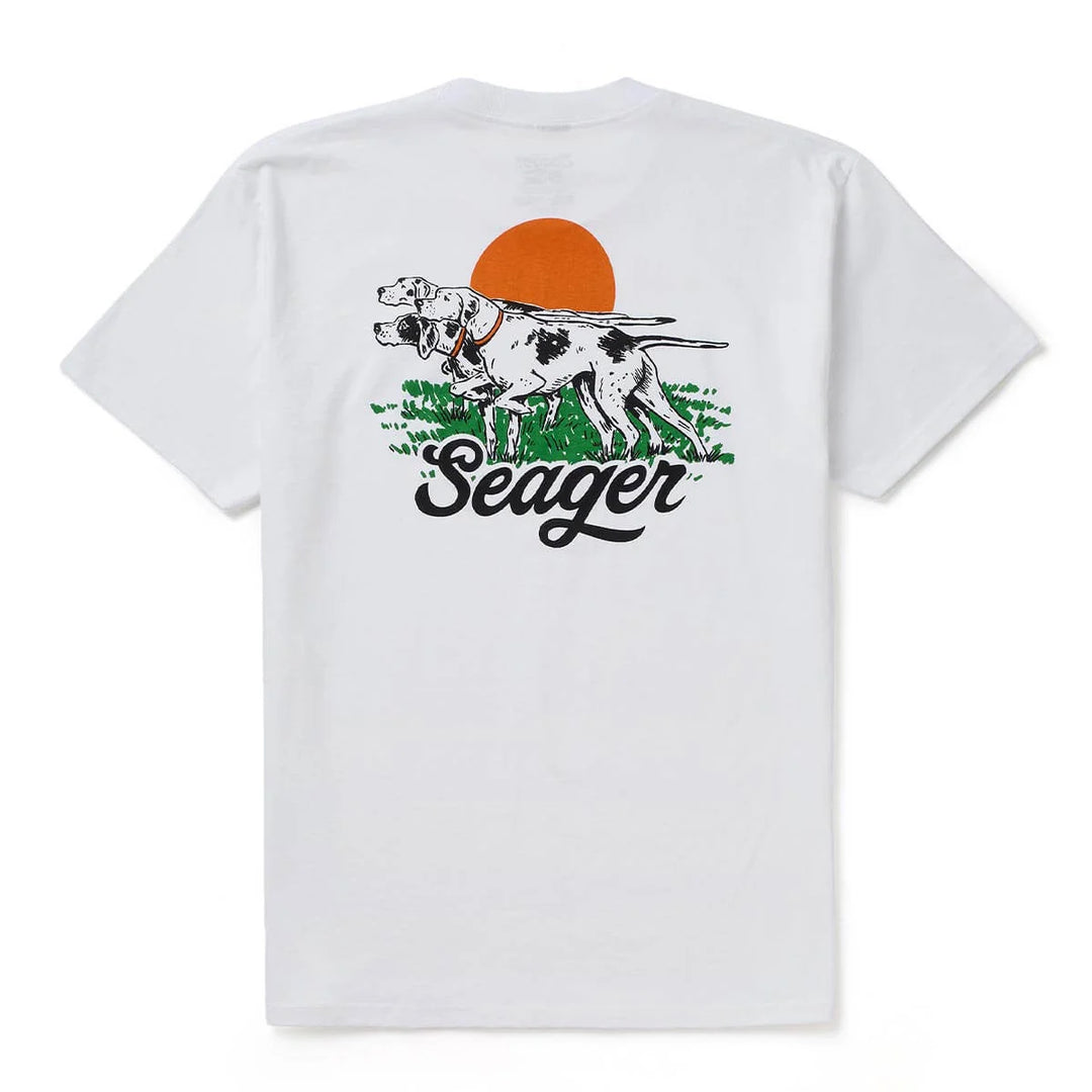 Seager Men's Pointer Tee - White - Sun Diego Boardshop