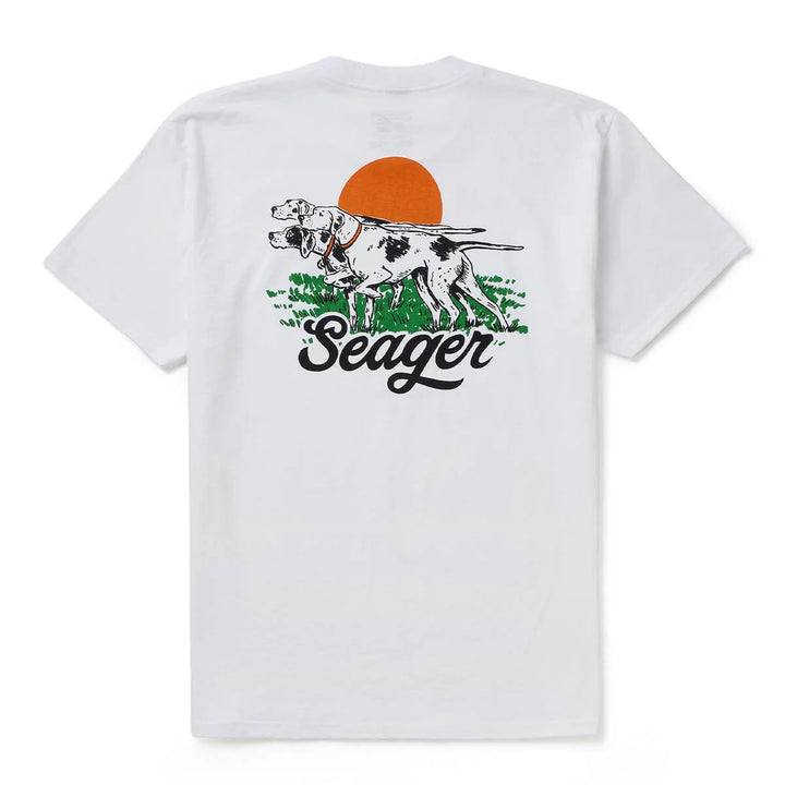 Seager Men's Pointer Tee - White - Sun Diego Boardshop