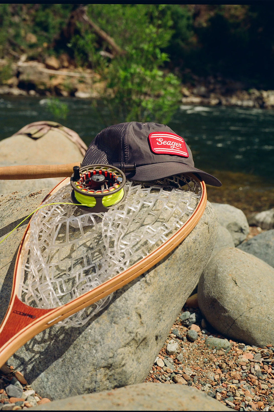 SEAGER WHITEWATER NYLON MESH SNAPBACK - STONE GRAY - Sun Diego Boardshop