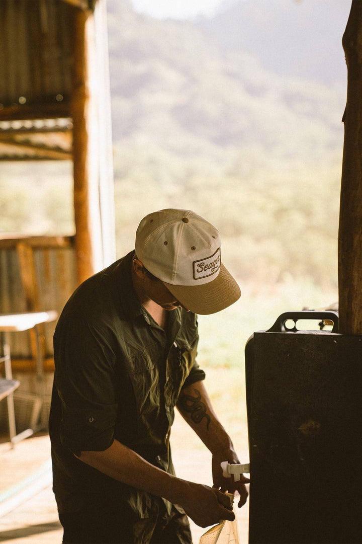 SEAGER Uncle Bill Snapback - CREAM KHAKI - Sun Diego Boardshop