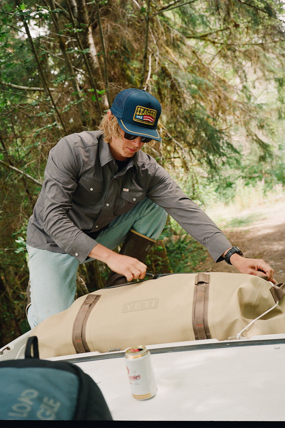 SEAGER El Ranchero L/S Shirt - CHARCOAL GREY - Sun Diego Boardshop