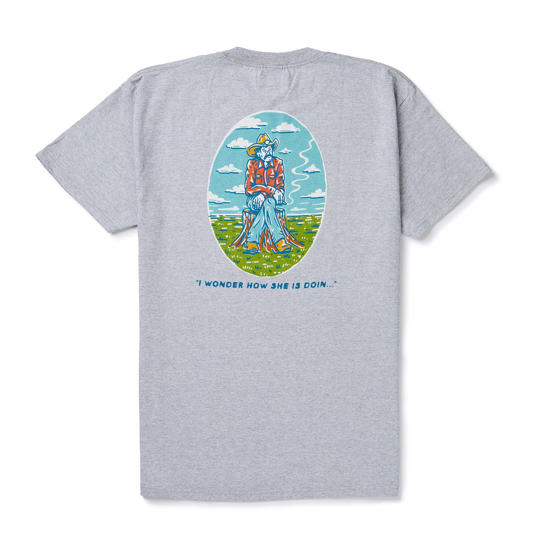 SEAGER Ponder Tee - HEATHER GRAY - Sun Diego Boardshop