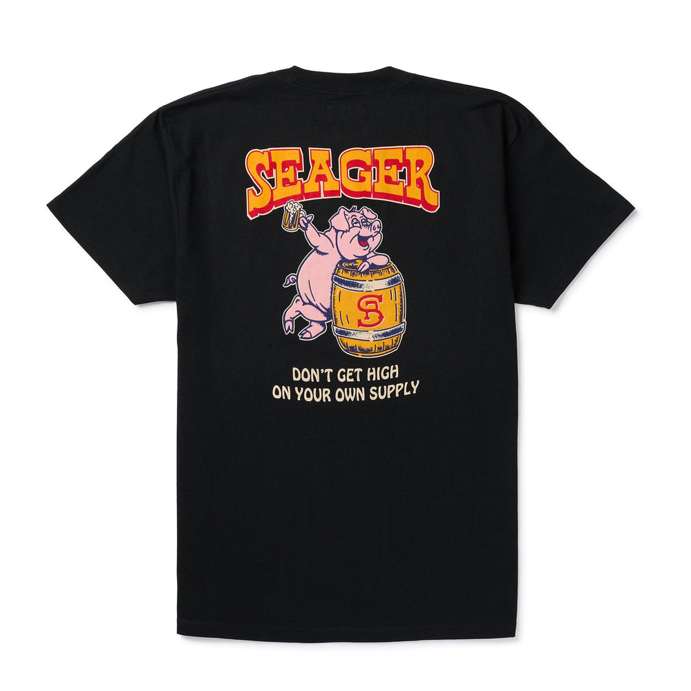 SEAGER Hog High Tee - BLACK - Sun Diego Boardshop
