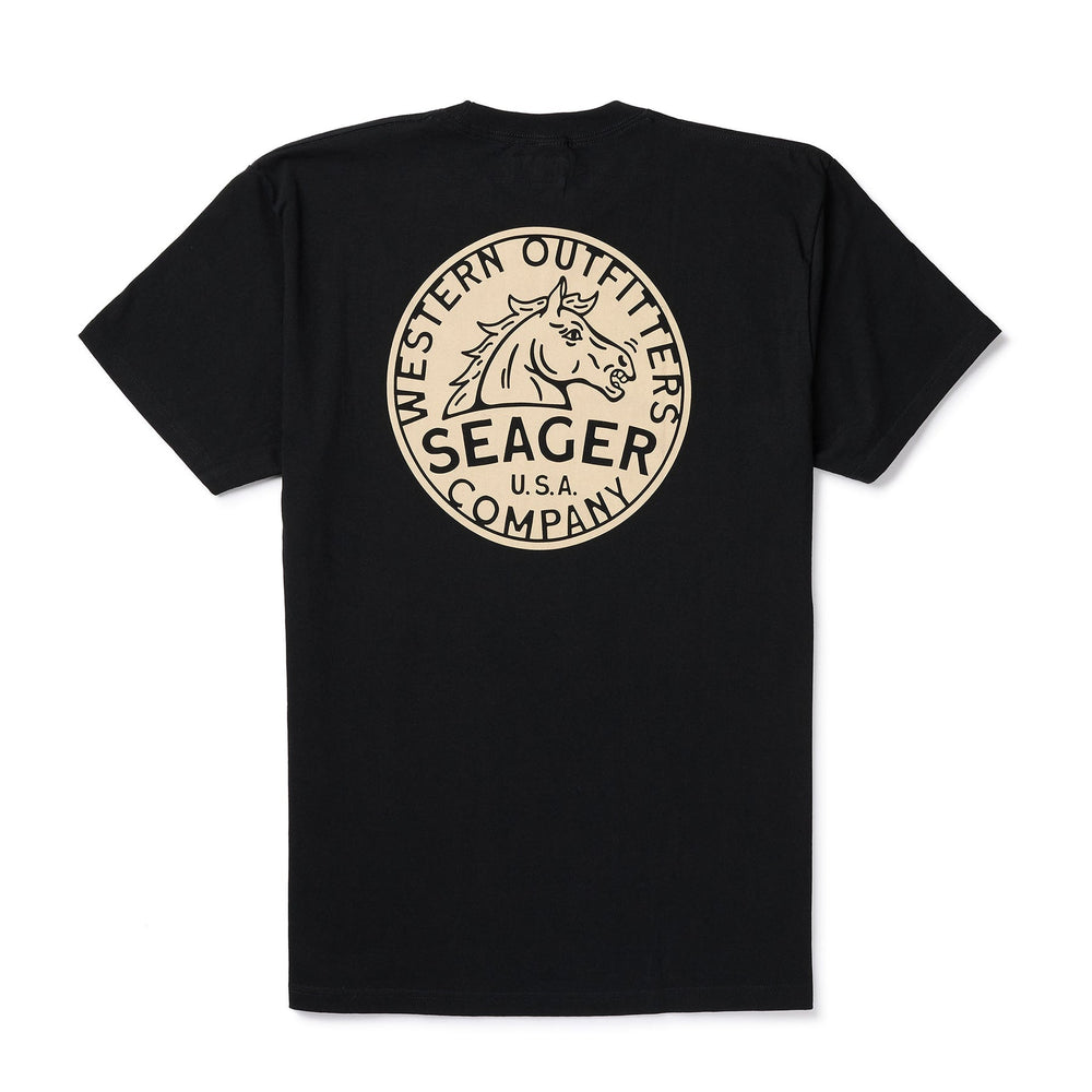 SEAGER Stang Tee - BLACK - Sun Diego Boardshop