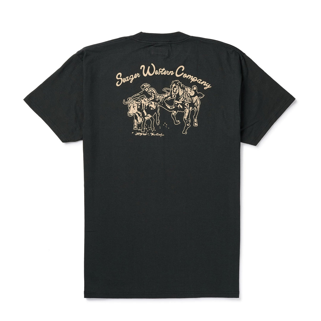 SEAGER Los Rios Tee - VINTAGE BLACK - Sun Diego Boardshop