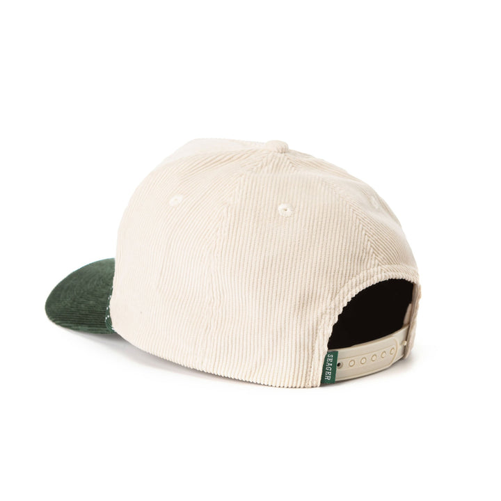 SEAGER LOS RIOS CORDUROY SNAPBACK NATURAL/GREEN - GREEN - Sun Diego Boardshop