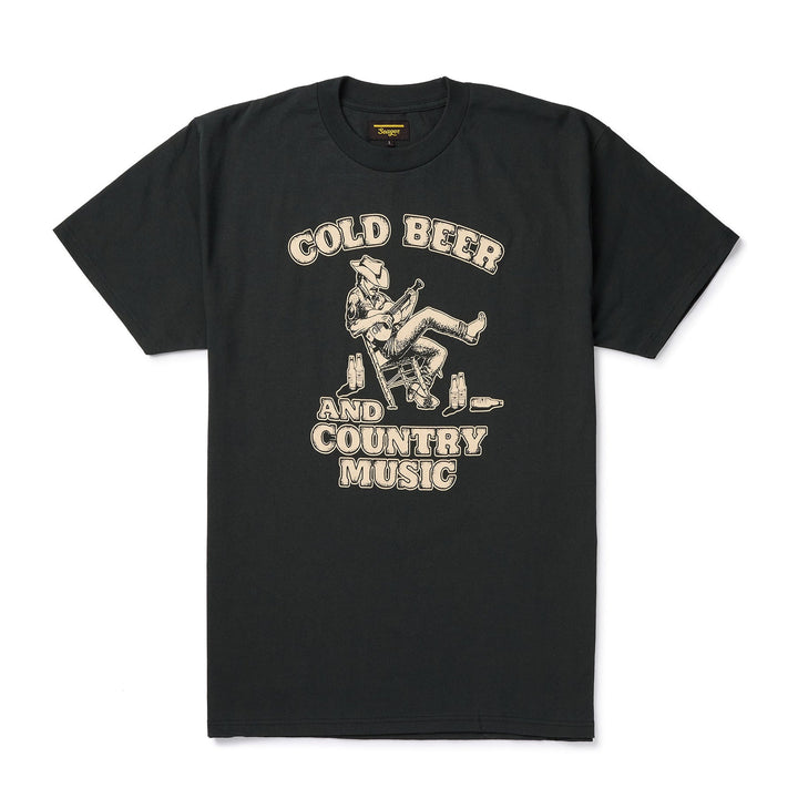 SEAGER Country Music Tee - VINTAGE BLACK - Sun Diego Boardshop