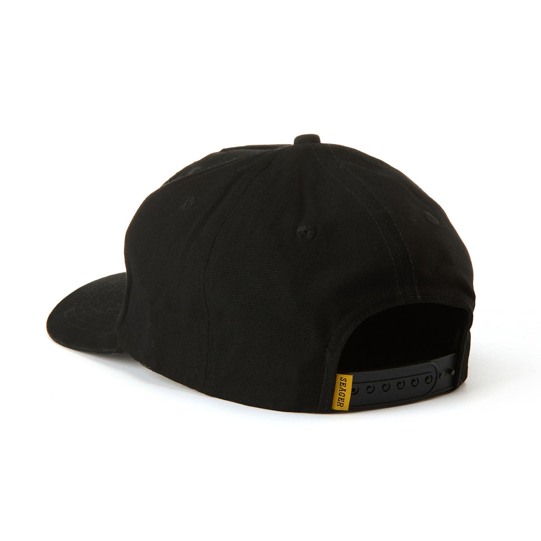 SEAGER Heritage Snapback - BLACK - Sun Diego Boardshop