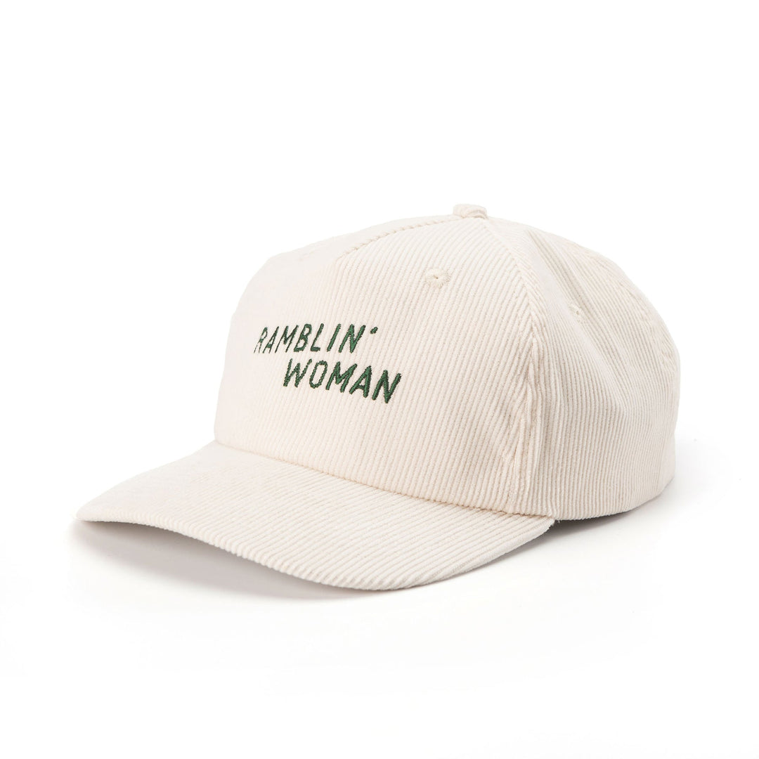 SEAGER Ramblin' Woman Corduroy Snapback - CREAM FOREST - Sun Diego Boardshop