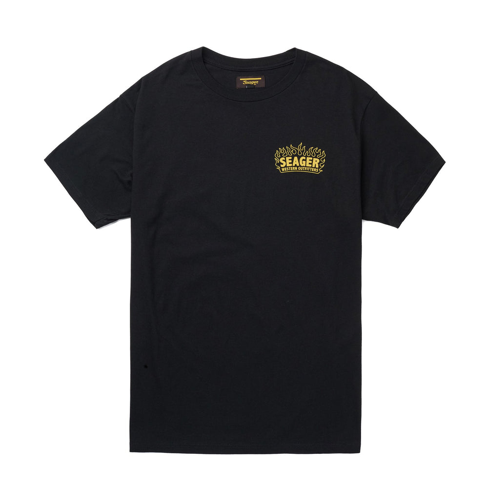 SEAGER SLOW & FURIOUS TEE - BLACK - Sun Diego Boardshop