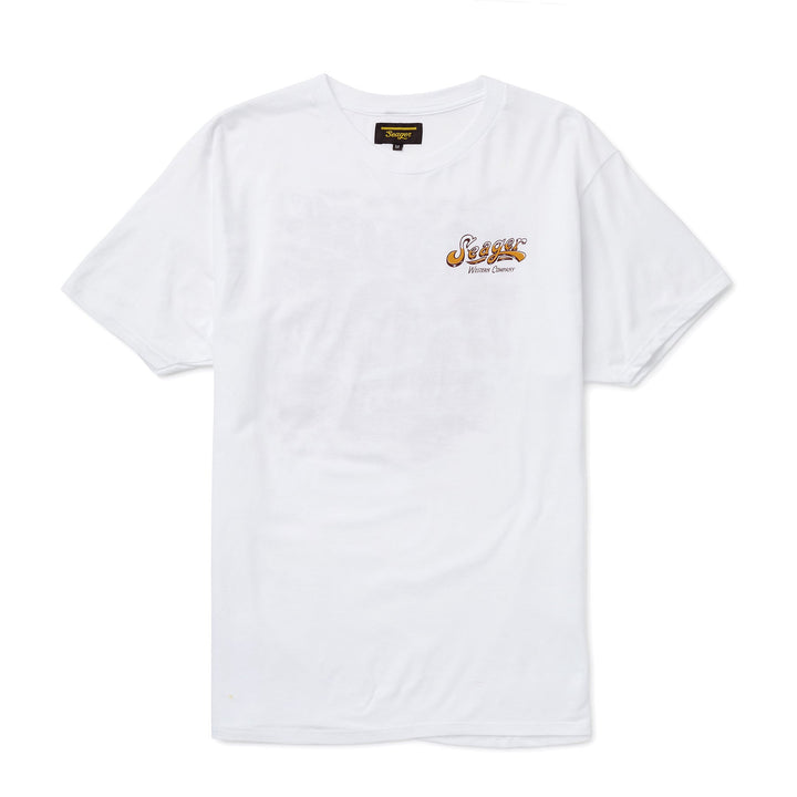 SEAGER BLOWOUT TEE - WHITE - Sun Diego Boardshop