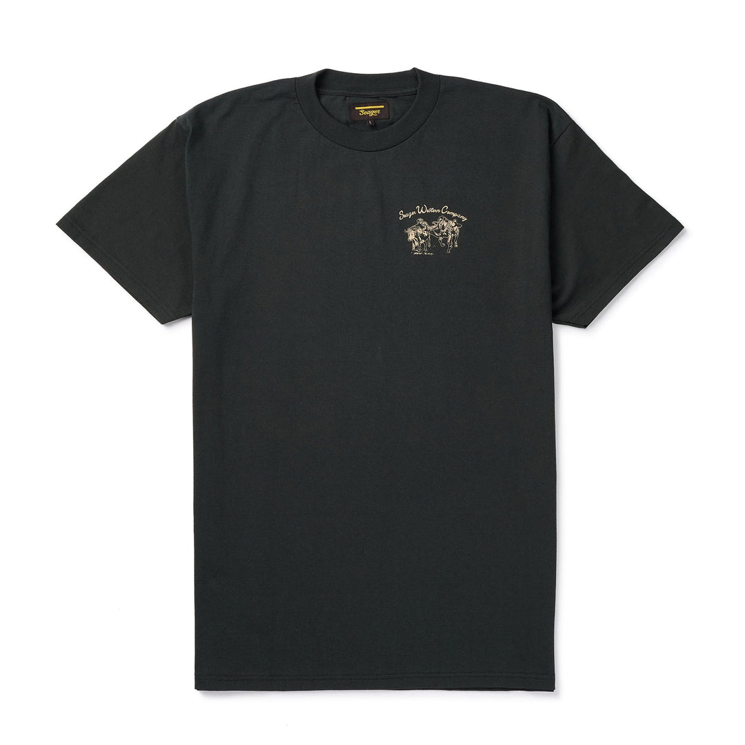 SEAGER Los Rios Tee - VINTAGE BLACK - Sun Diego Boardshop